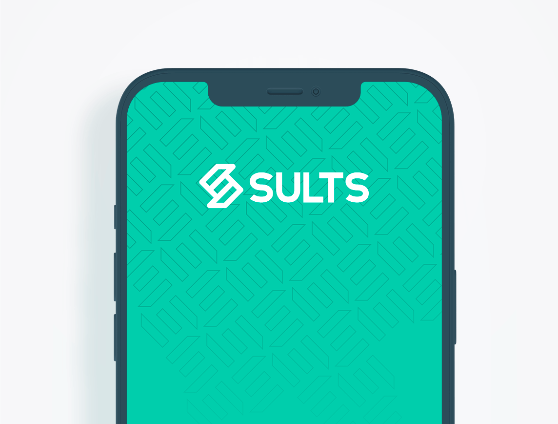 Celular com logotipo SULTS