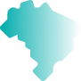 Ícone do continente brasileiro com degradê da esquerda para direita verde para transparente